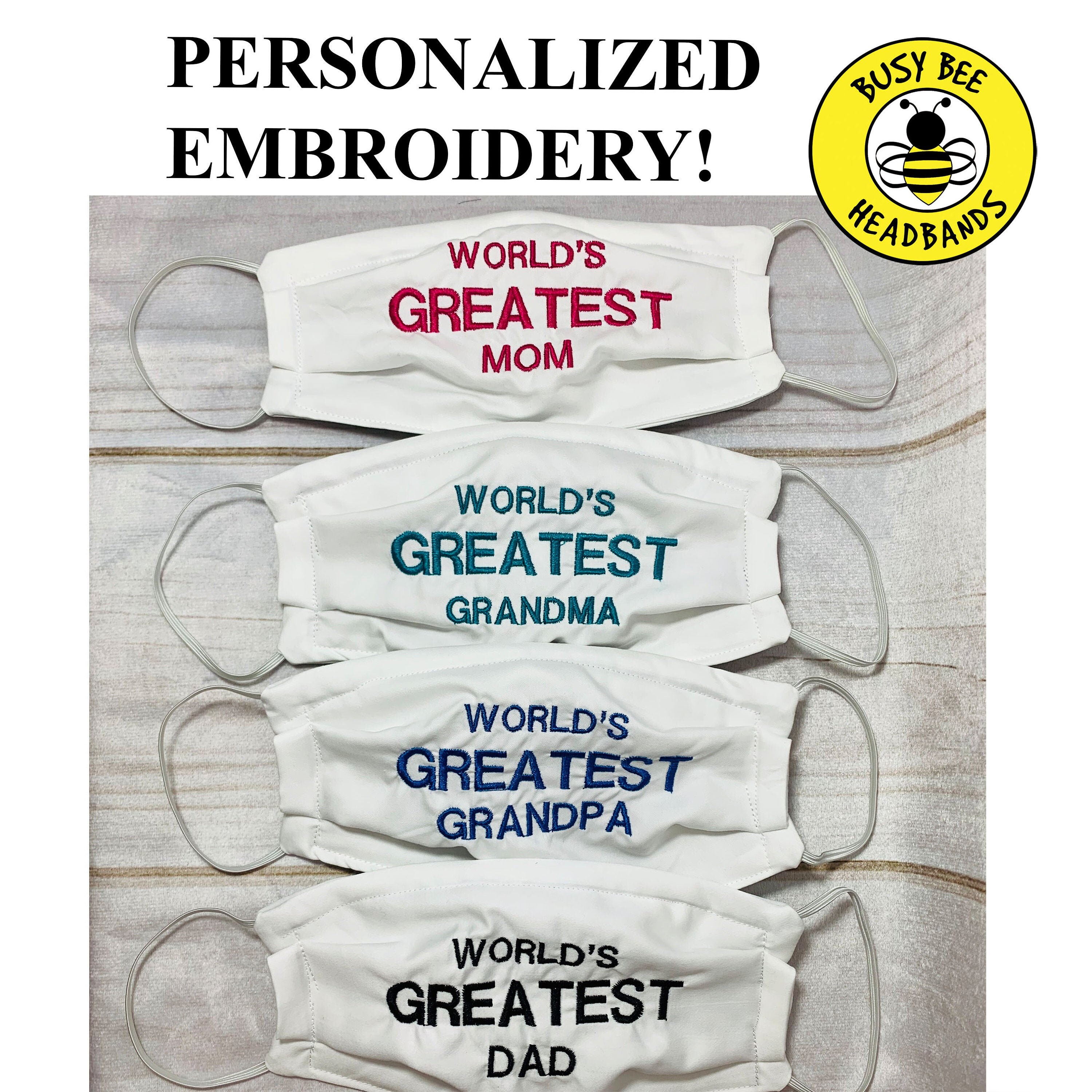 Download World S Greatest Mom Dad Face Masks Mother S Day Etsy