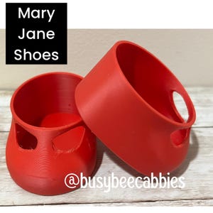 Die besten Cabbage Patch Kids Schuhe ROTE Mary Jane T-Riemen Puppenschuhe / passend für 12" CPK Puppen / Über 600 Paar verkauft!