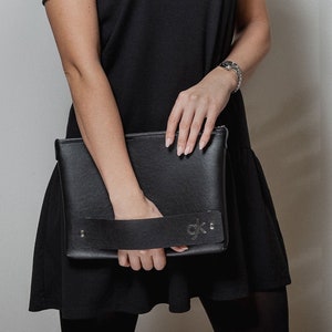 GK Handmade PU Vegan Leather Clutch Bag Handbag Women Purse image 1
