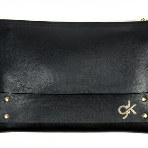 GK Handmade PU Vegan Leather Clutch Bag Handbag Women Purse image 2