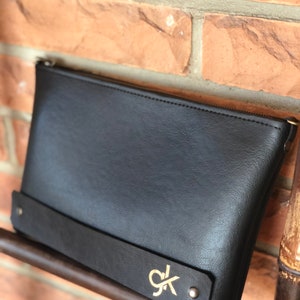 GK Handmade PU Vegan Leather Clutch Bag Handbag Women Purse image 4