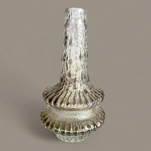 Vase vintage en verre glacé de Timo Sarpaneva pour Iittala, Finlande 1970, scandinavian design
