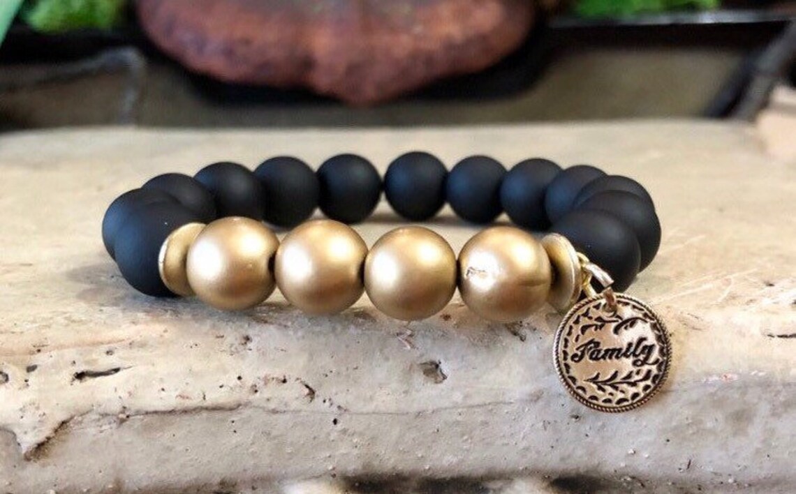 Charm Bead Bracelet Charm Bracelet Cross Charm Bracelet Etsy