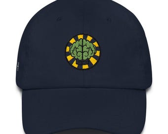 Gorra snapback con el logo de NERD Brain bordado. Pharrell Williams, Chad Hugo y Shay Haley. Inspirada en N*E*R*D.