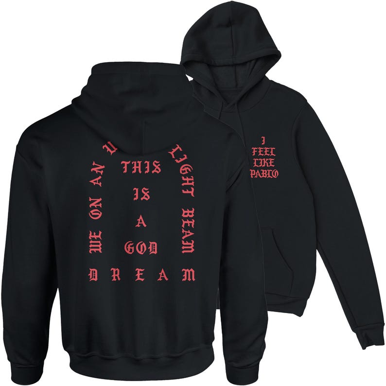 I Feel Like Pablo Unisex Hooded Sweatshirt hoodie Kanye West Yeezy Merch TLOP Inspired image 9