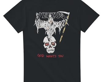 Kanye West Yeezus 2022 Tour Tee Reaper & Tour Towns T-Shirt