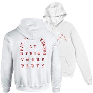 I Feel Like Pablo Unisex Hooded Sweatshirt hoodie Kanye West Yeezy Merch TLOP Inspired Paris Vogue Party