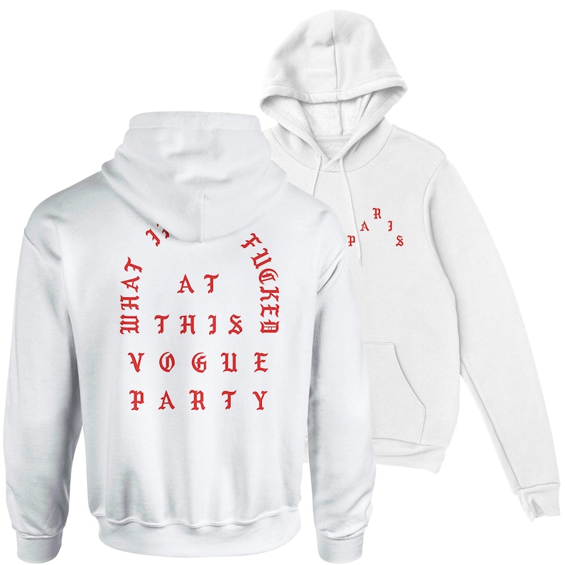 I Feel Like Pablo Unisex Hooded Sweatshirt hoodie Kanye West Yeezy Merch TLOP Inspired Paris Vogue Party