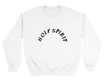 Holy Spirit Crewneck Sweatshirt, Kanye West Sunday Service Jesus Is King, Bootleg Ye Gospel Merch, Unisex