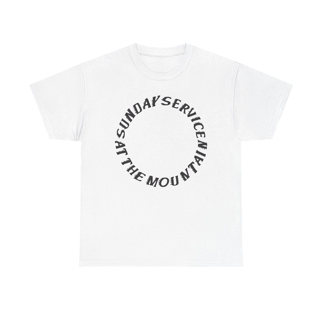 Sunday Service at the Mountain Graphic Tee - Inspirational Unisex