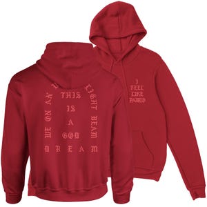 I Feel Like Pablo Unisex Hooded Sweatshirt hoodie Kanye West Yeezy Merch TLOP Inspired Ultra Light Beam