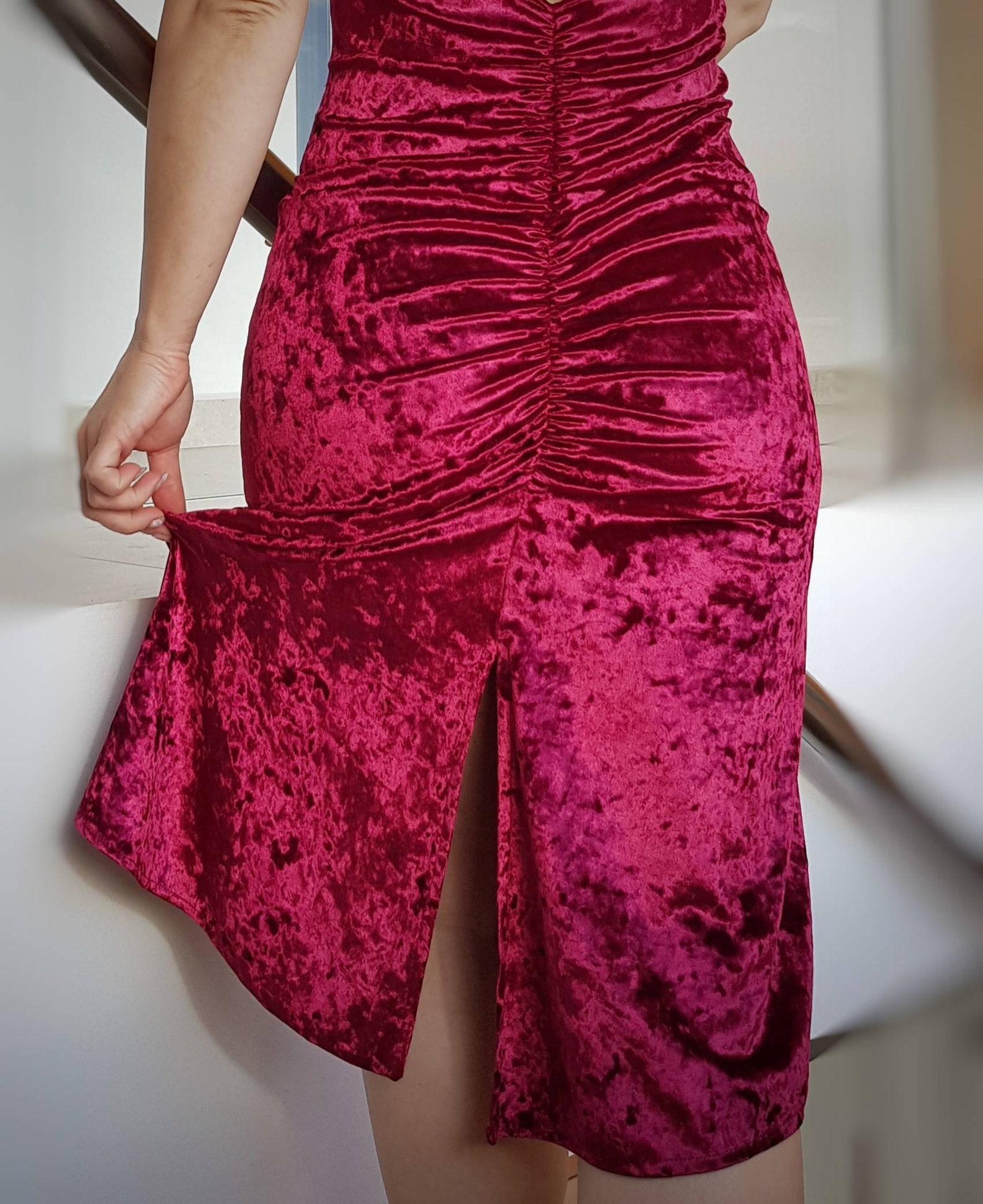 Pinot Velvet Dress