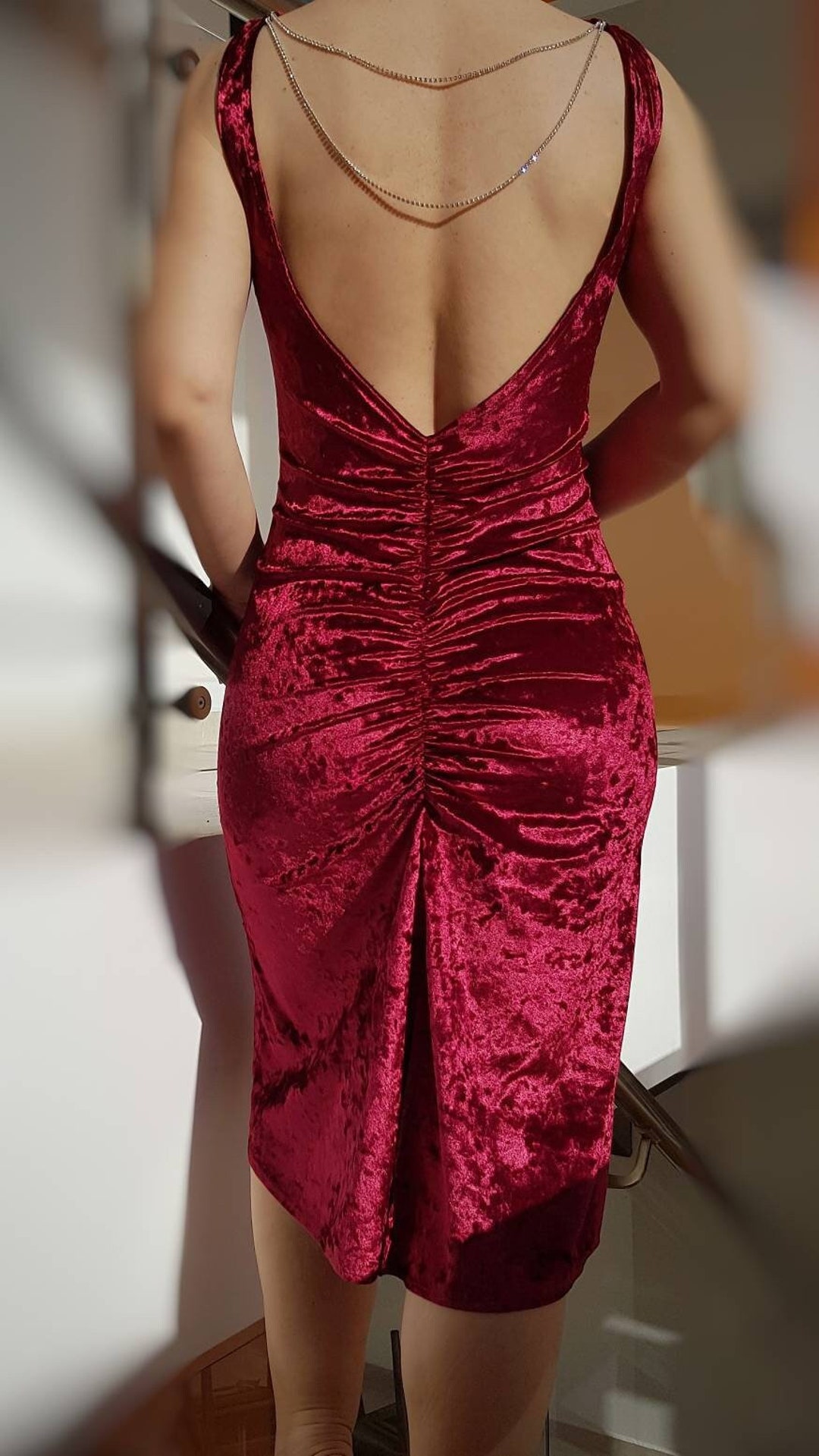 Robe Cocktail En Velours Marron Michael Kors – Taille 6, Neuve Avec Étiquette