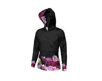 House Of Flowers - Bespoke Stunning Floral Hoodie - Polar Fleece Lined