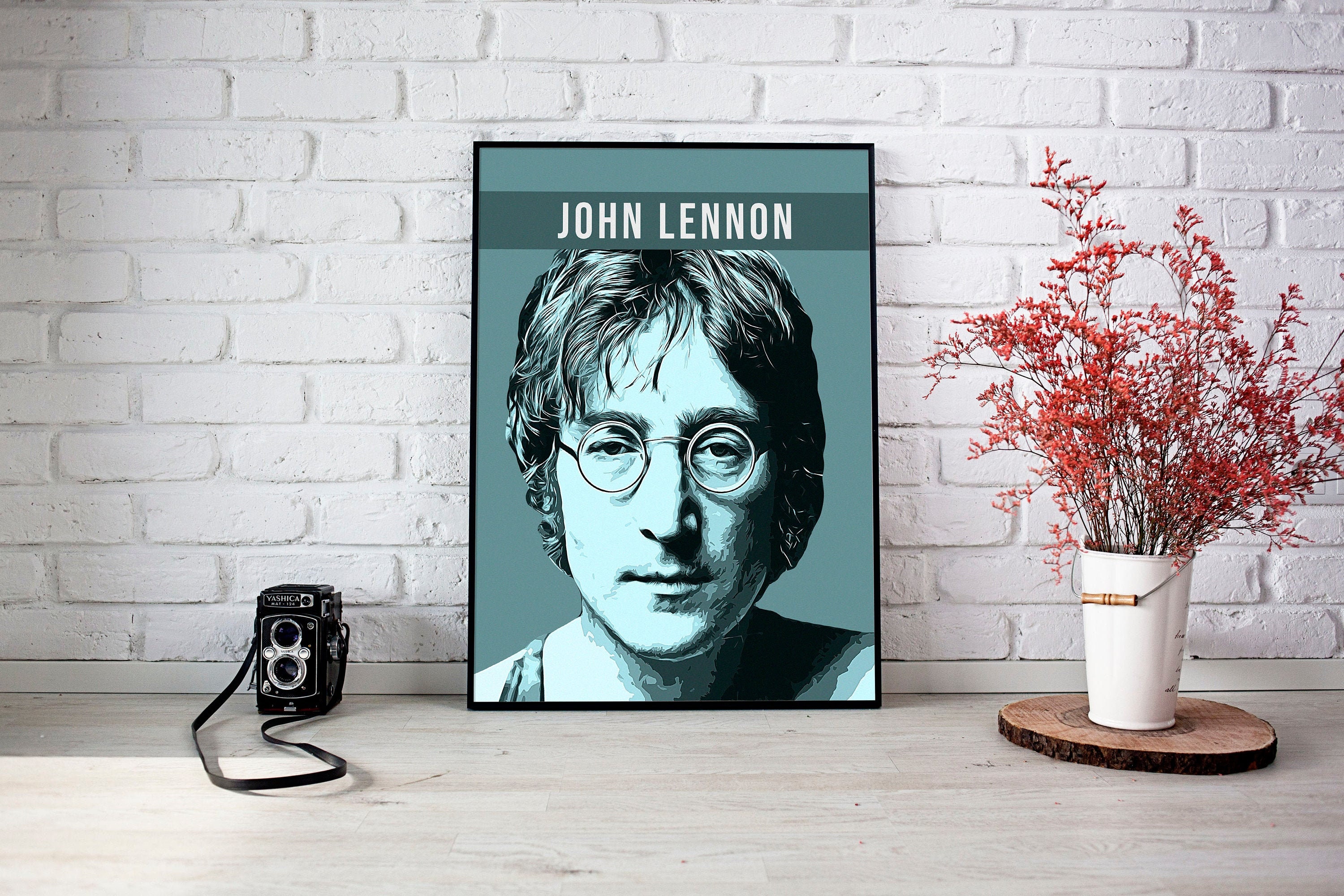 John Lennon poster John Lennon John Lennon Print John Etsy