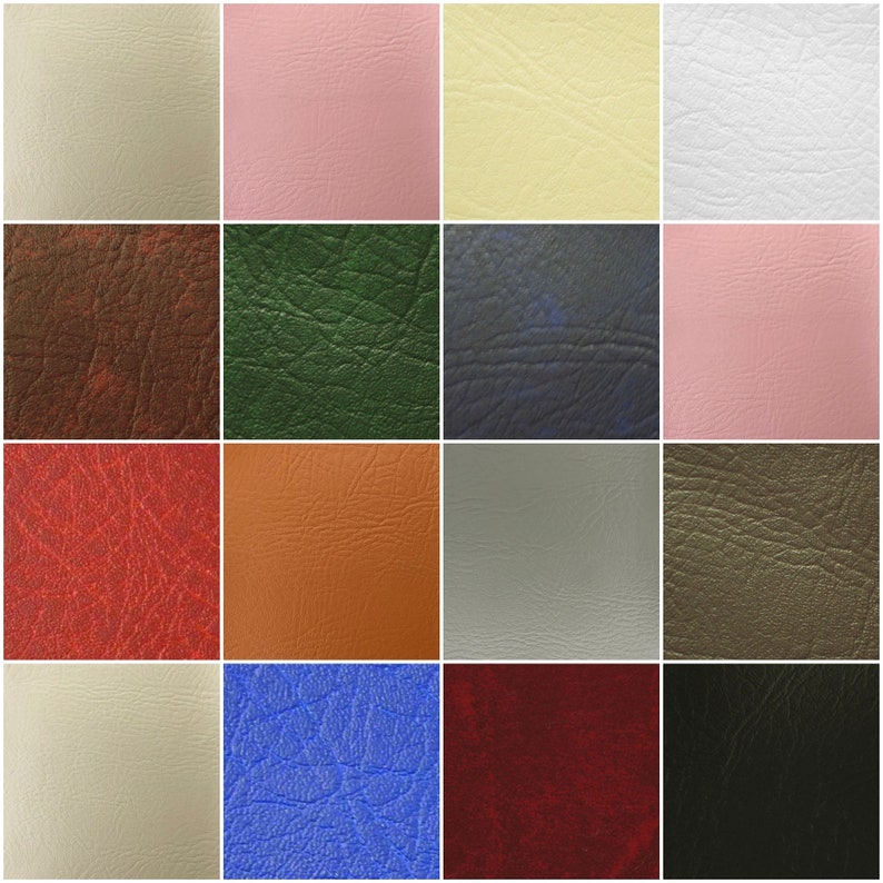Leatherette Vinyl Upholstery Fabric A4 A5 Sheets Fire Retardant FR Faux