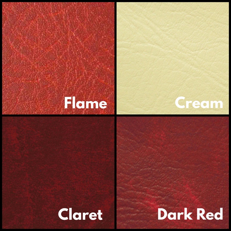 Leatherette Vinyl Upholstery Fabric A4 A5 Sheets Fire Retardant FR Faux