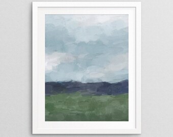 Home Decor Wall Art Neutral Abstract A5A4 Art Print Acrylic Pink Green Blue Apricot Colourful