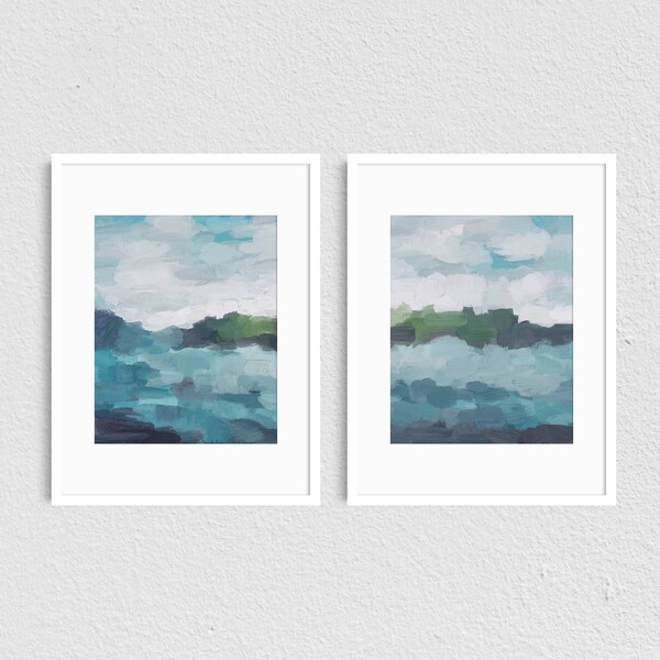 Aqua Wall Art Etsy