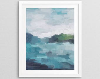 Aqua Blue Wall Art | Etsy