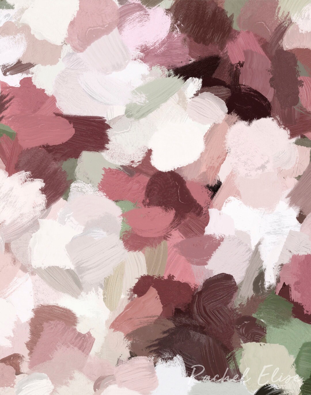 Dark Blush Pink Romantic Red Rose Bouquet Sage Green Leaves Etsy