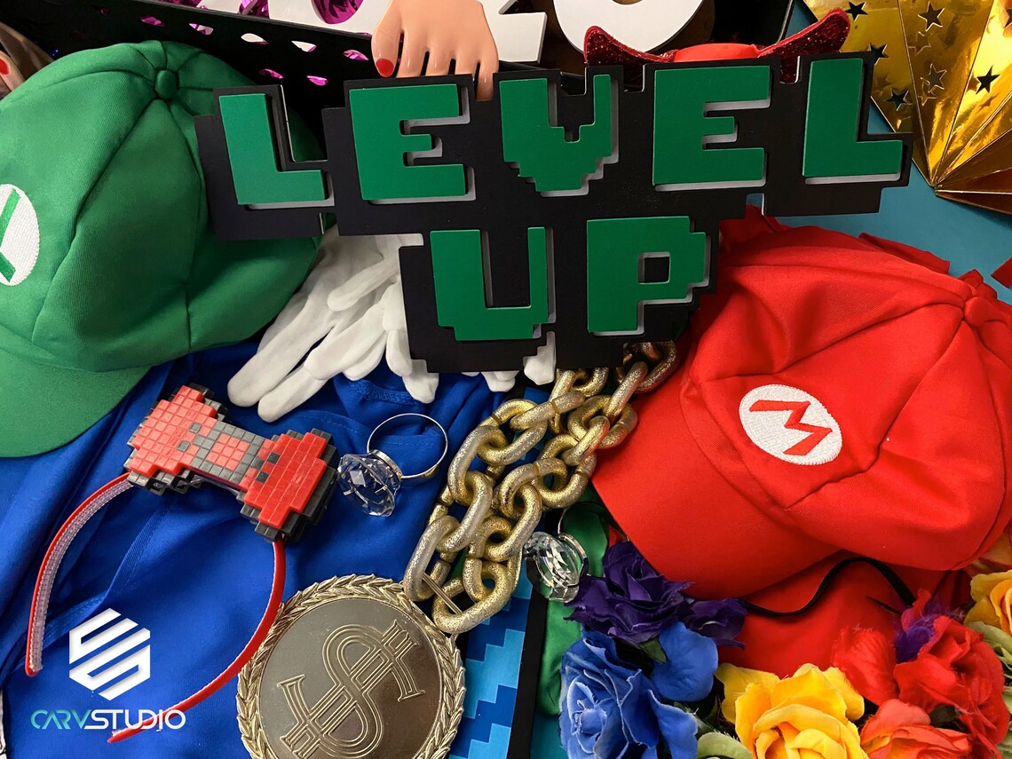 Level up Video Game Themed Sign Custom Durable Lightweight - Etsy