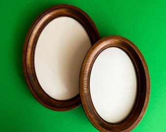 Cadre ovale marron cadre photo ovale cadre photo ovale cadre pour broderie cadre ovale en bois Taille 4 x 6 5 x 7 6 x 8 8 x 10 pouces