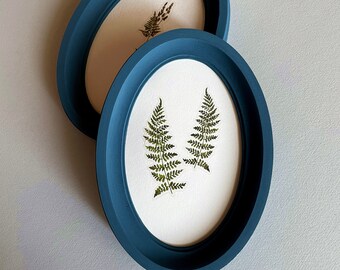 Blue oval picture frame Oval frame oval photo frame wooden oval frame frame for embroidery  Size 4 x 6 5 x 7 6 x 8 8 x 10 inches Копировать