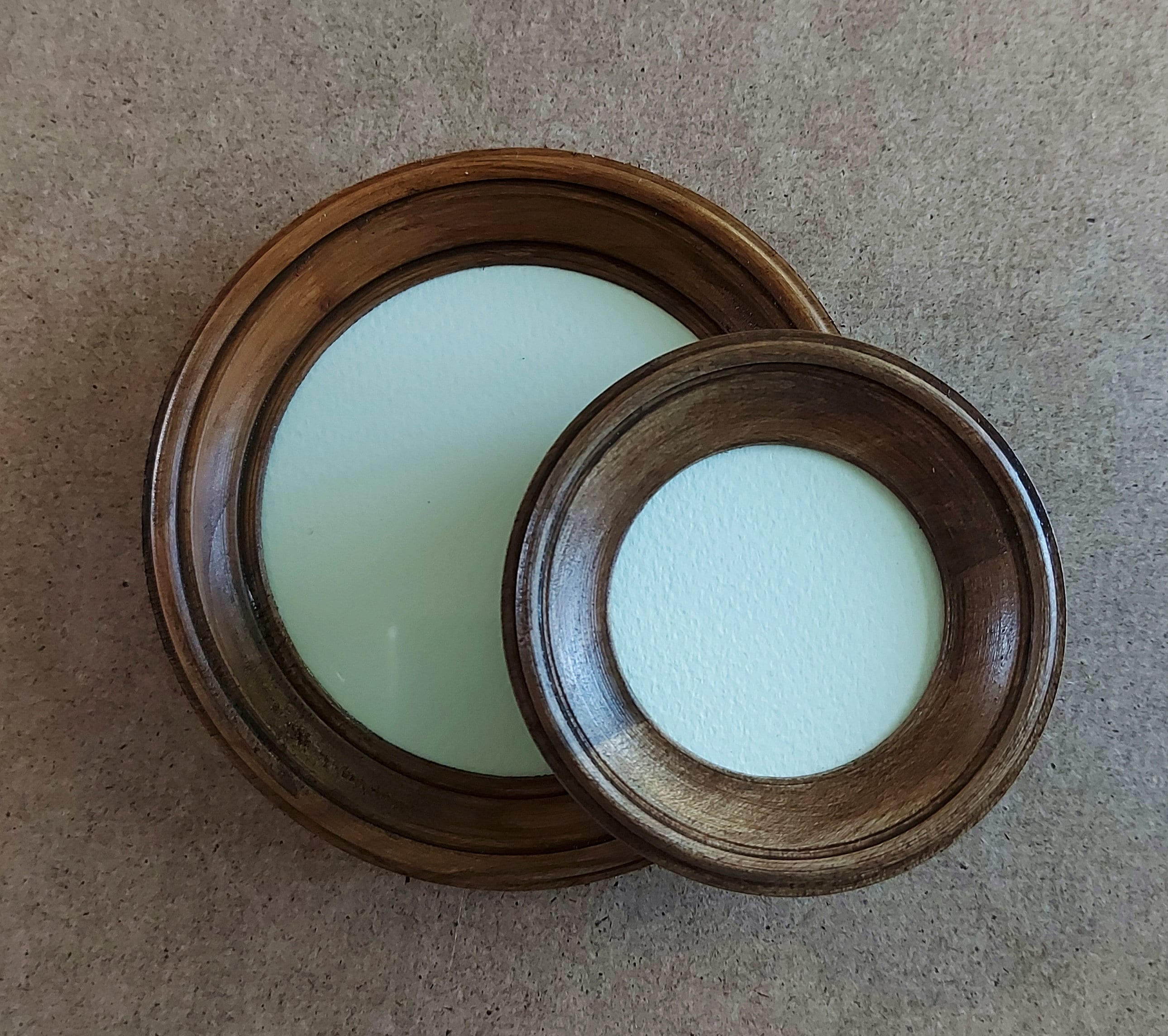 Round frame round wall frame round photo frame round wooden Etsy