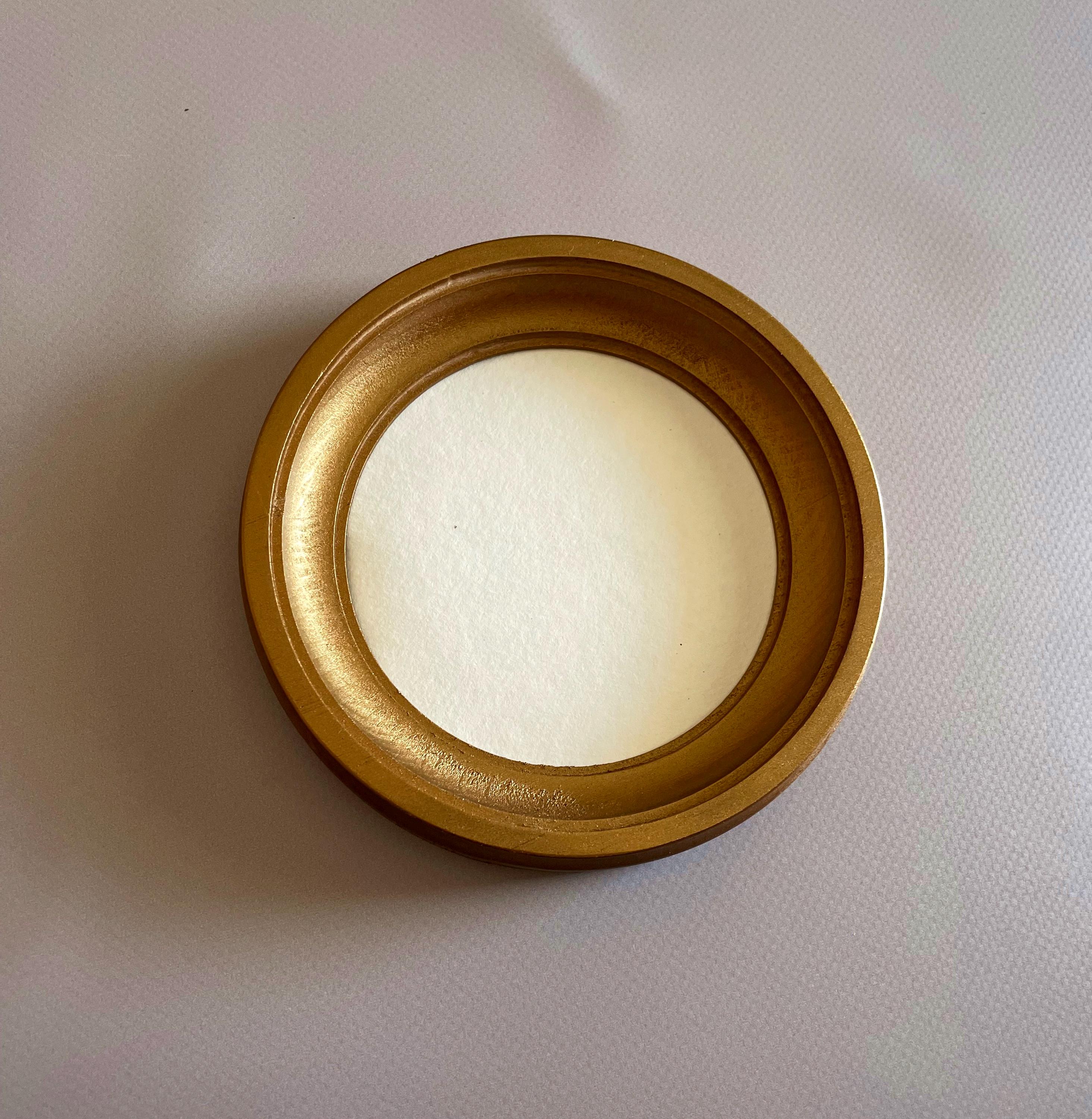 Gold Round Picture Frame All Sizes 2-16 Inches - Etsy