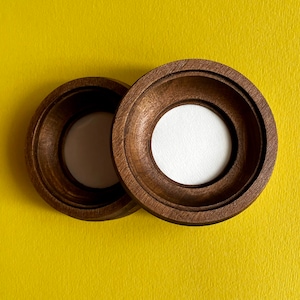 2 х 2  inch Small round wall frame mini embroidery hoop frame Vintage mini picture frames brown picture frames  round wall frame