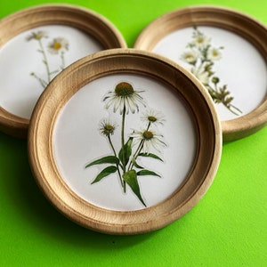 Natural wooden picture frame, round frames, round photo frame, circle framed art, embroidery frame, small round frame, circle frame