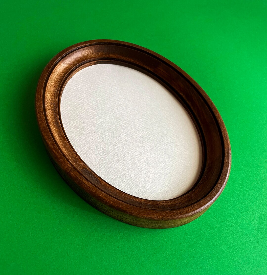 Brown Oval Wood Frame Oval Frame 4 X 6 Oval Frame 5 X 7 Oval Frame 6 X