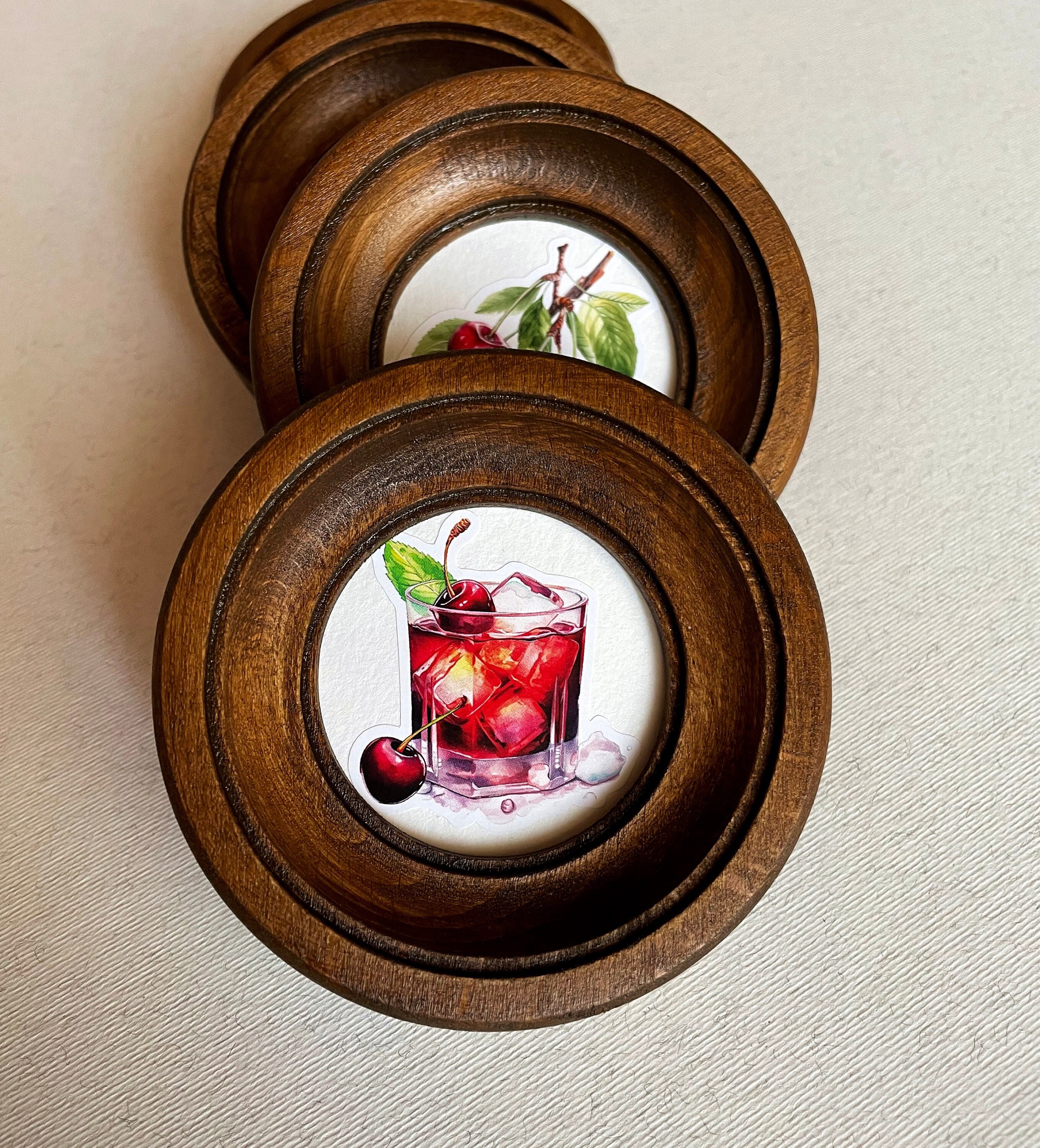 Round Frame 2-16 Inches Circular Frame, Round Wooden Frame, Round Photo ...