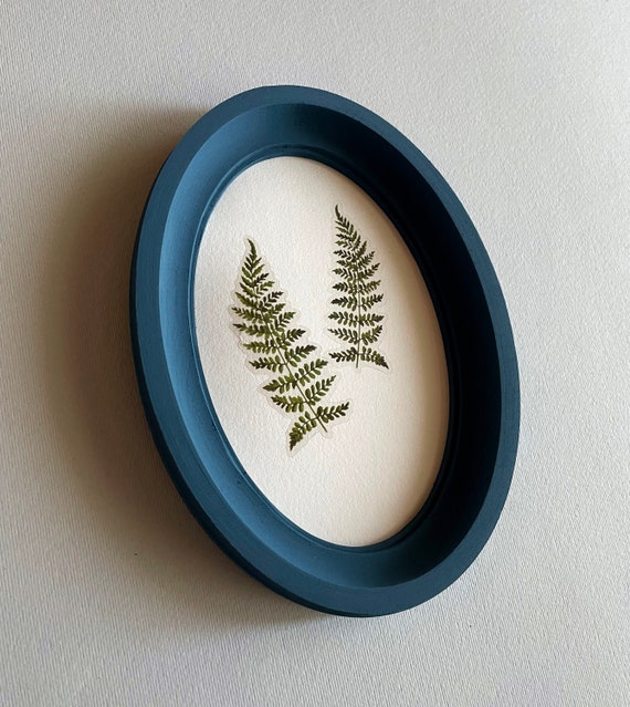 Blue Oval Picture Frame Oval Frame Oval Photo Frame Wooden Oval