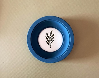 berlin blue round frame 2х2,frame on the wall