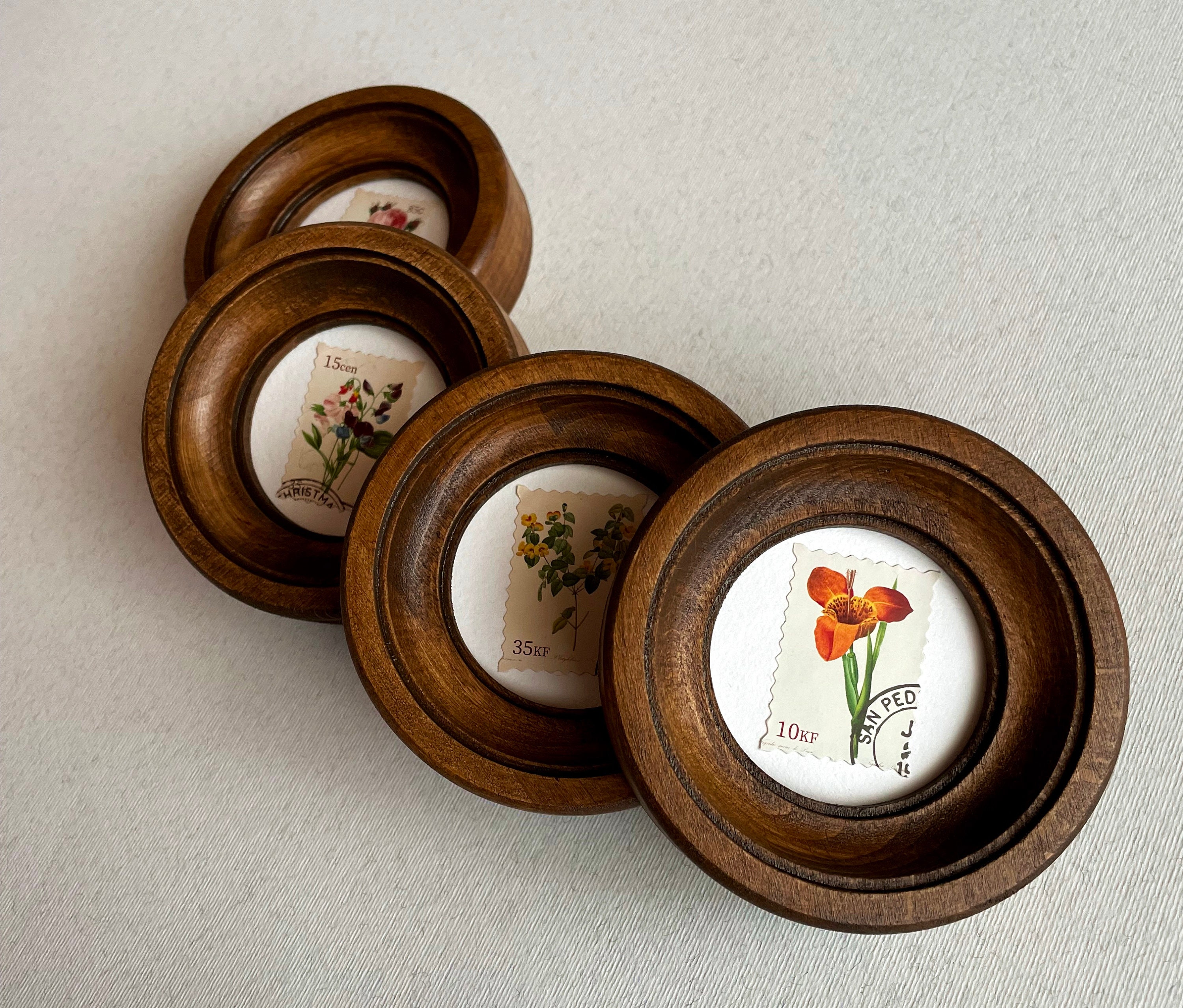 Small Picture Frame 2x2 Inches Round Wall Frame Round Photo Frame ...