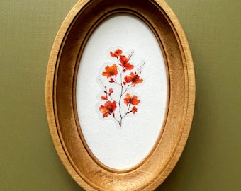 Oval light brown frame,christmas gift