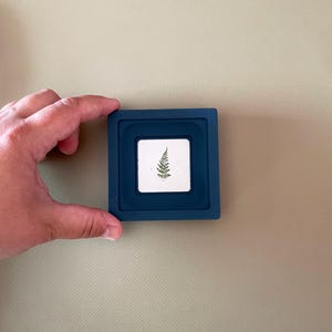 blue square frame,Square Frame,wood Square Frame,wooden photo frame,Quote Embroidery,picture frames,christmas gift