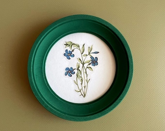 ronde groene houten lijst, kerstcadeau