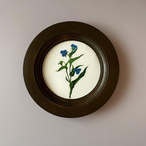 size 3-16 inch wide wooden frame brown round frame, Frame with Wide Base,Quote Embroidery,picture frames