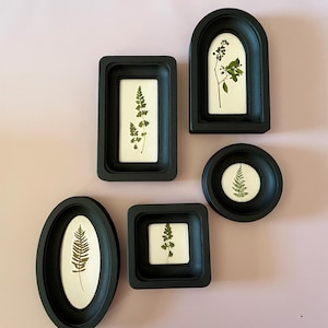 Black Set miniature wooden frames  round frame 2&quot; oval frame 2x4&quot; arched frame 2x4&quot; square frame 2&quot; rectangular frame 2x4&quot; Wall Decor