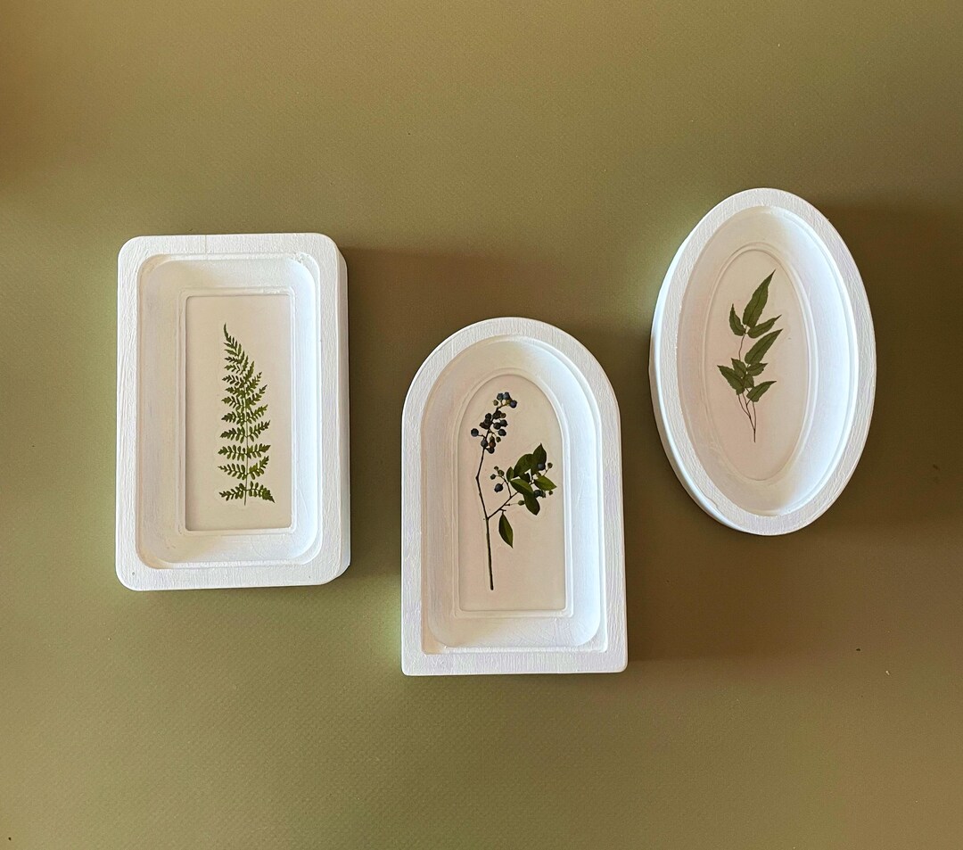 Set of 3 Frame,set of Small White Frames,natural Picture Frames for ...