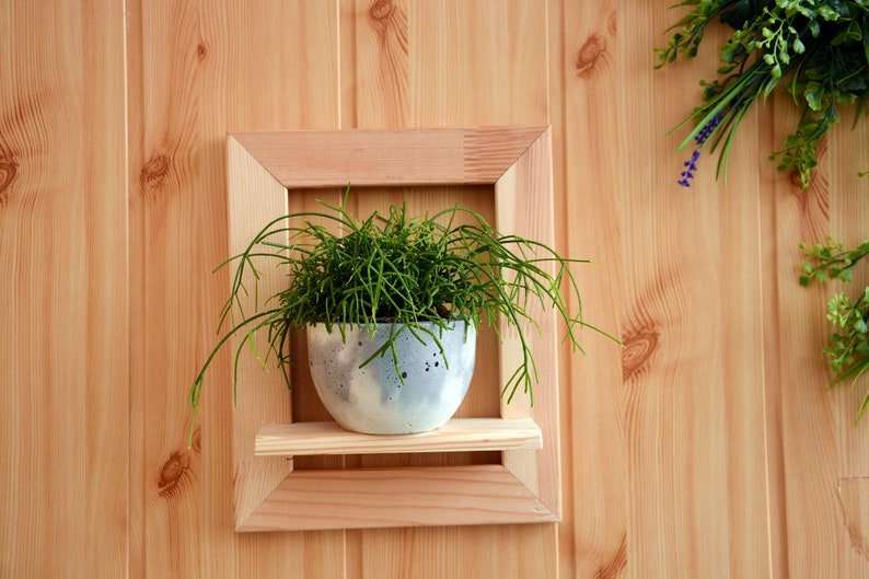 Natural Wood Shelf Floating Shelves Shelf for Plants Rustic Etsy