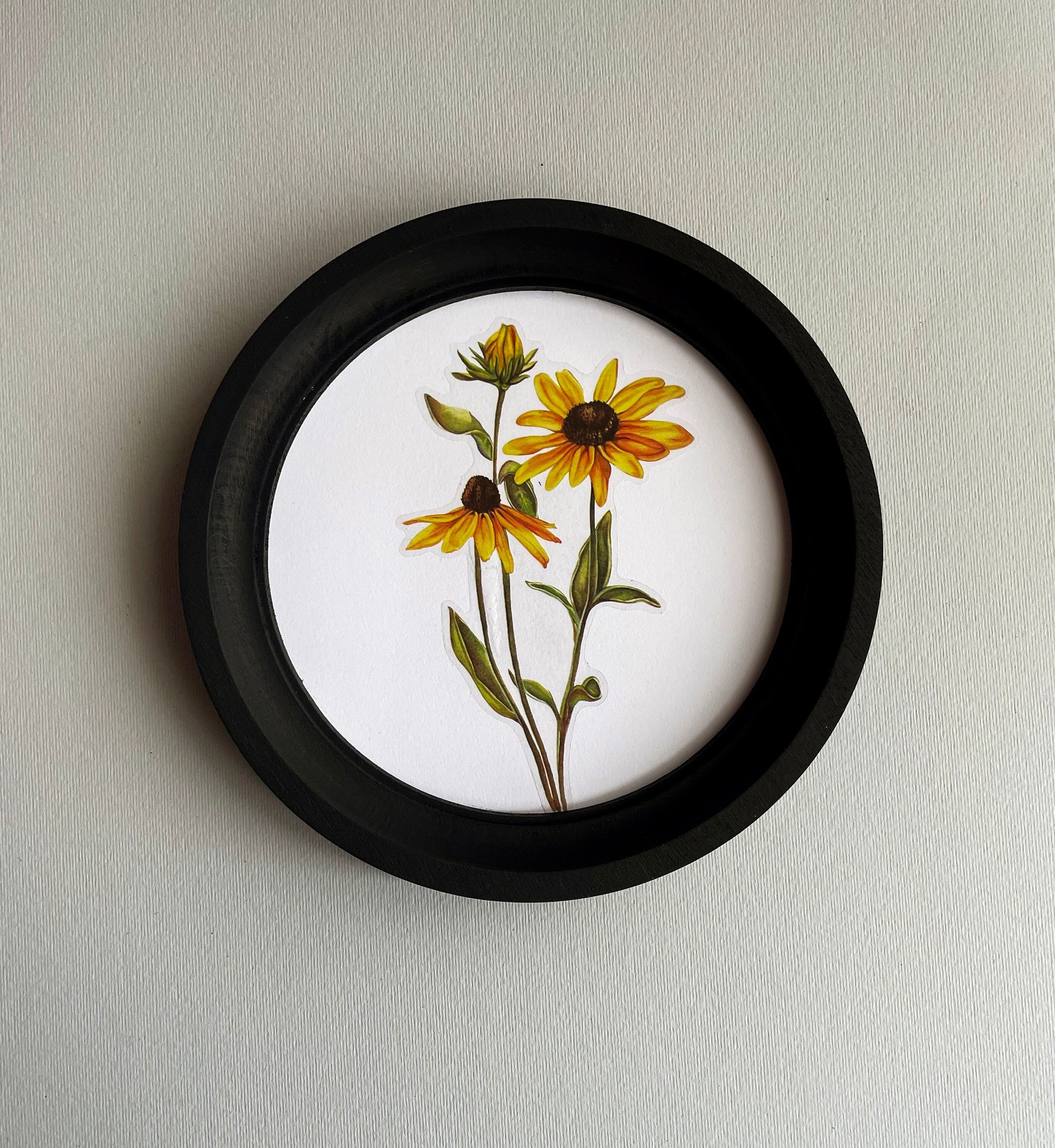 Black Rounded Frame Black Round Frame, Round Picture Frame, Embroidery Frame, Picture ...