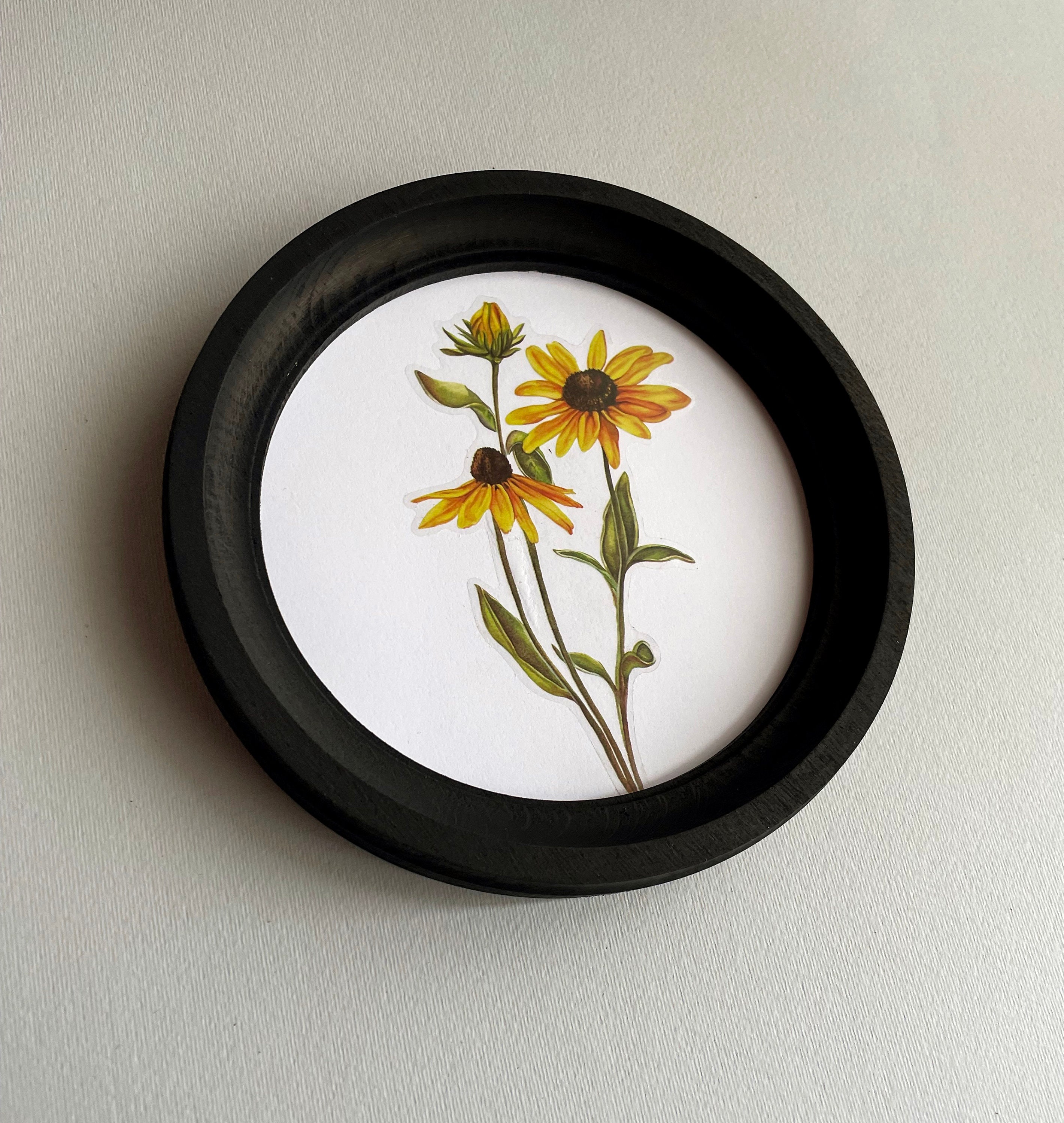Black Rounded Frame Black Round Frame, Round Picture Frame, Embroidery Frame, Picture ...