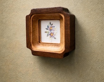 Wooden square photo frame for the wall, all sizes Wall decor