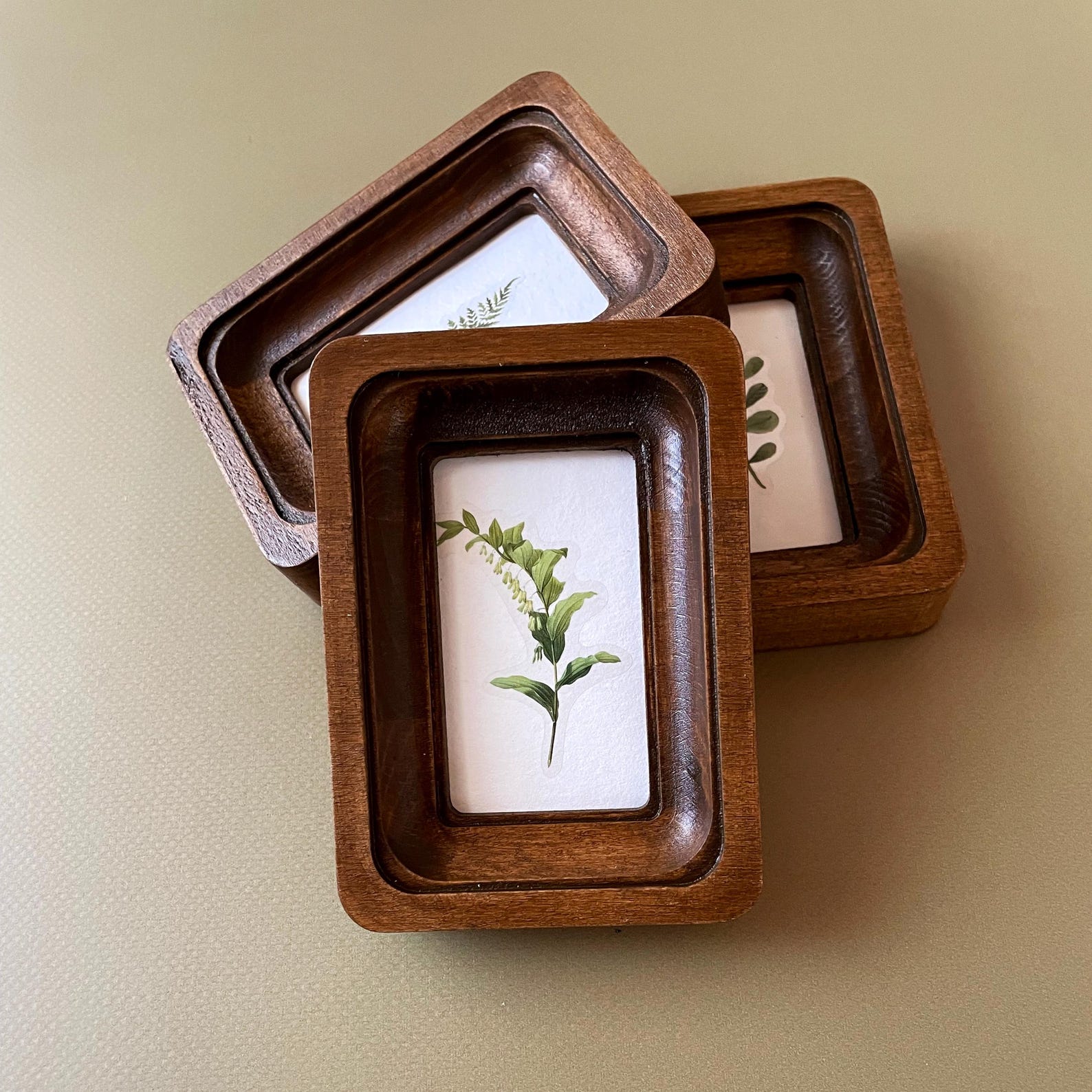 Wooden Rctangular Frame Miniature Wooden Rectangular Frame With Round Corners 2x3 Inches ...