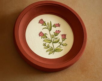 BrickRed round frame,Size 3 - 16 inches,christmas gift