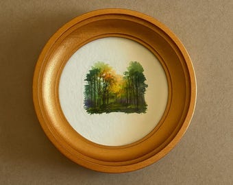 Bronze circular photo frame,Size 2 - 16 inches,frame on the wall